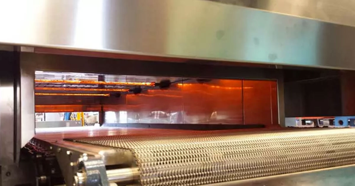 Gas burners for baking and the food industry, image of oven, burner