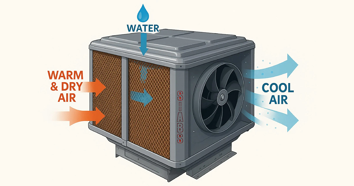 Raffrescatore evaporativo come funziona