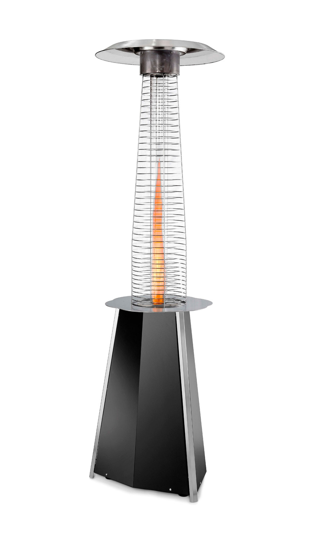 Solflame nero stufa da esterno acceso