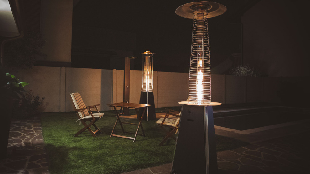 Kaliente riscaldamento stufe per esterno con giardino