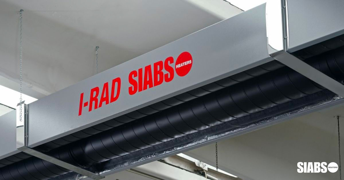 Radiant heaters Siabs, spiral tubes painted black for high temperatures