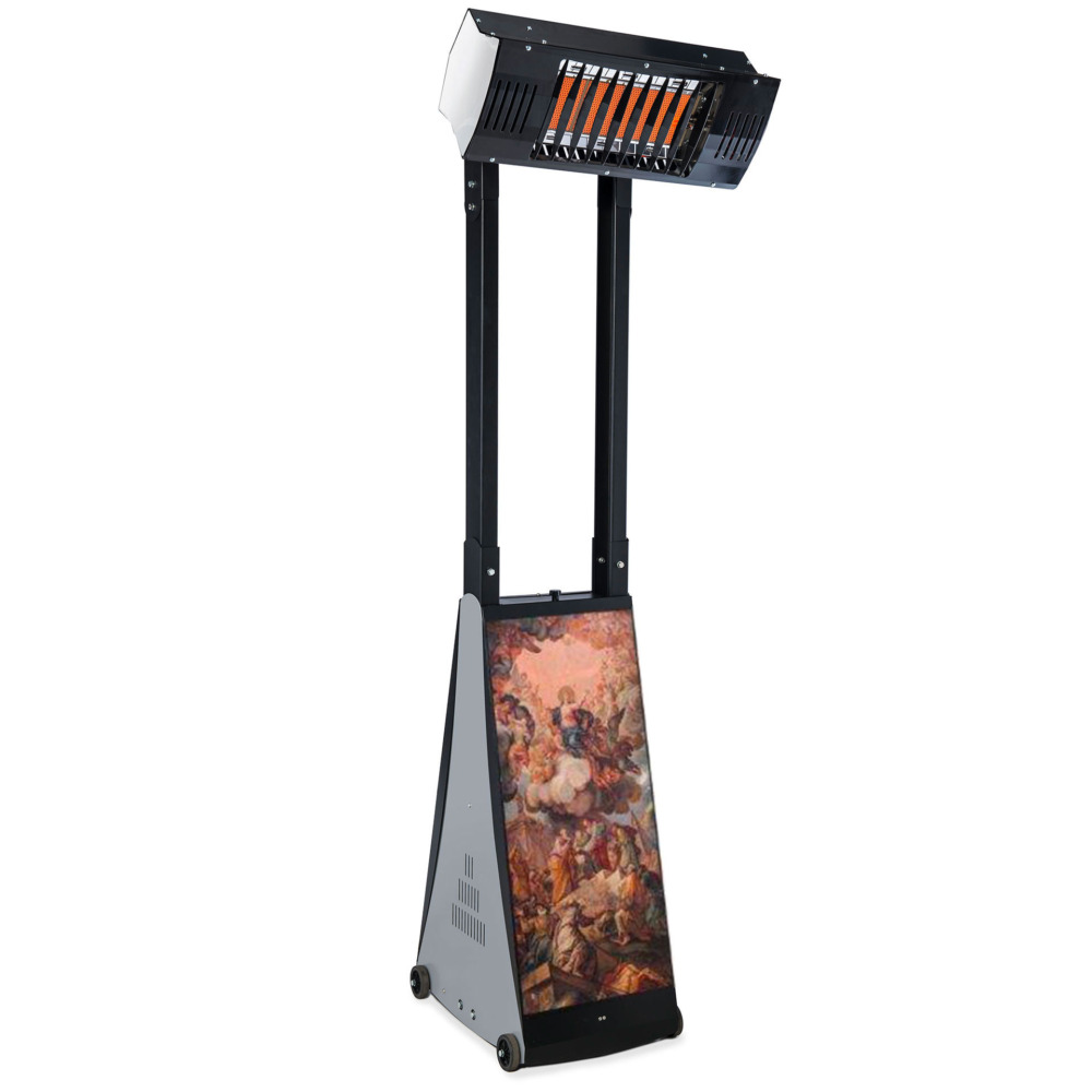 Black heat transportable cart customizable design