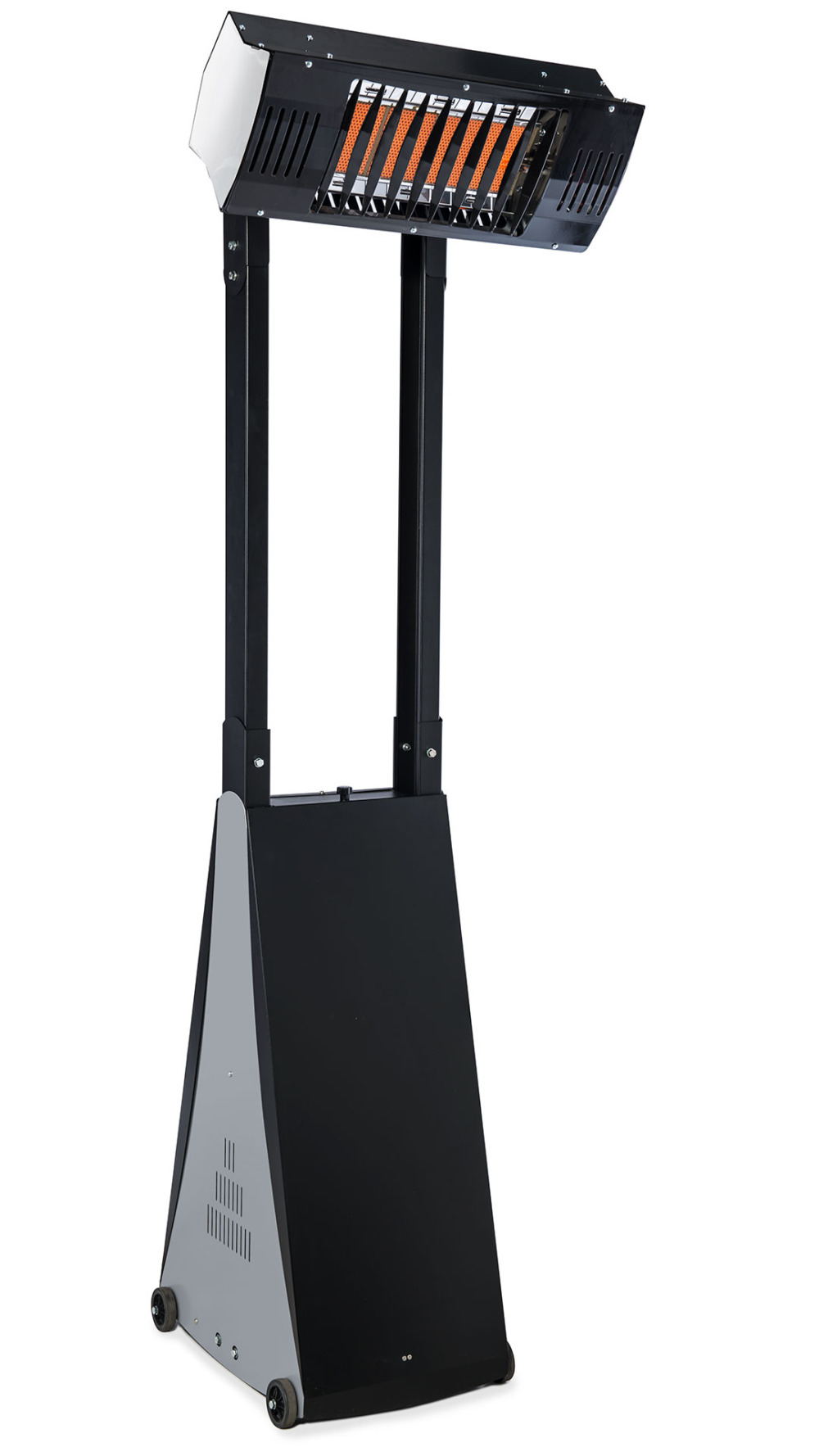 Heater to heat a single workstation or place of worship mobile heating