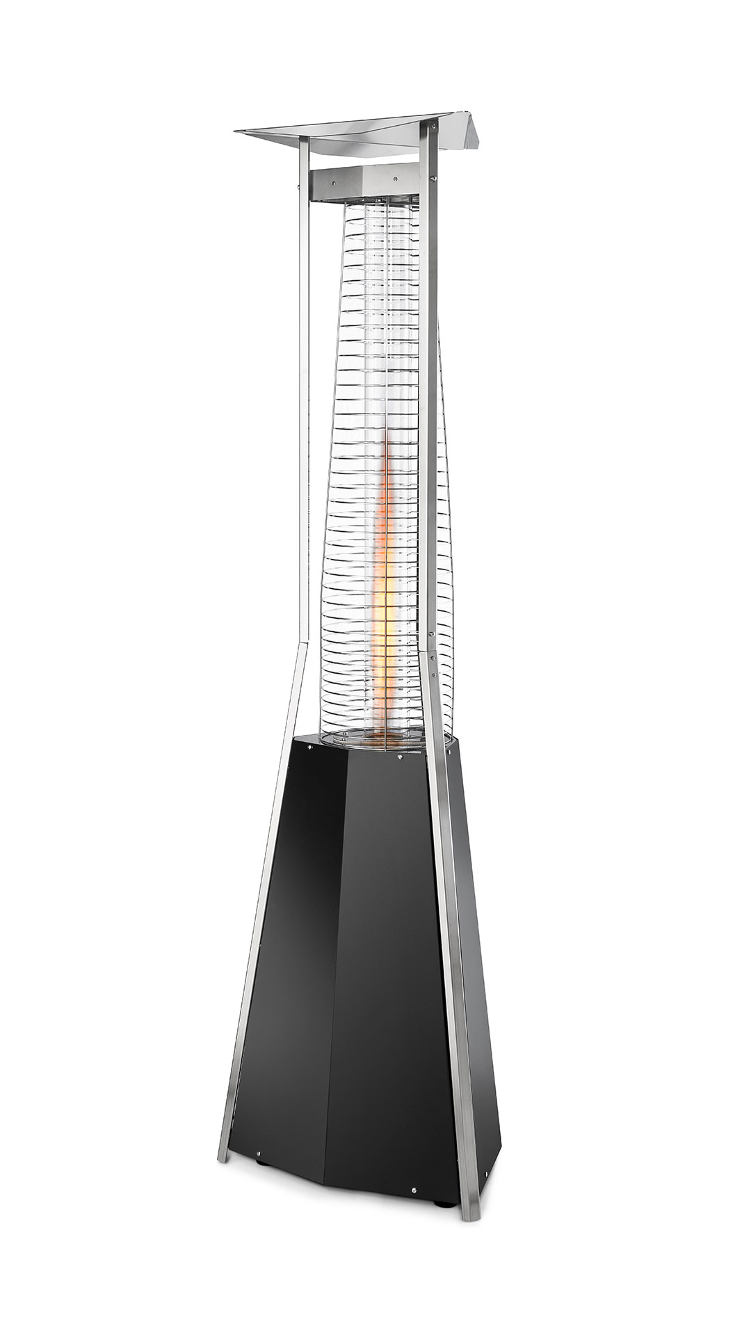 Outdoor study kaliente black with flame