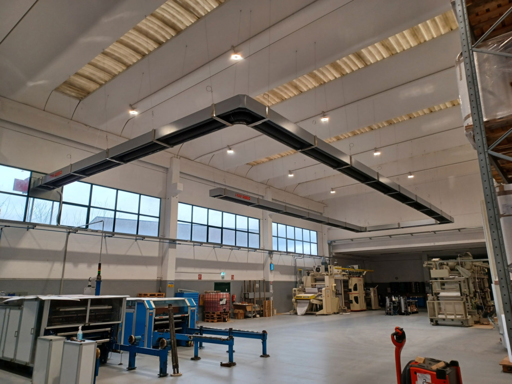 Radiant band heating system