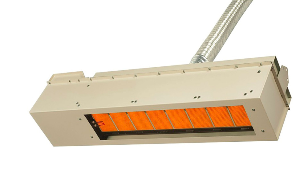 Radiant diffuser that carries combustion gases to the outside