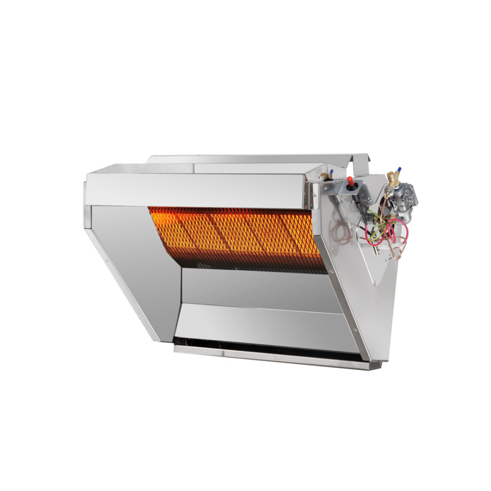 Radiant heating with piezoelectric ignition