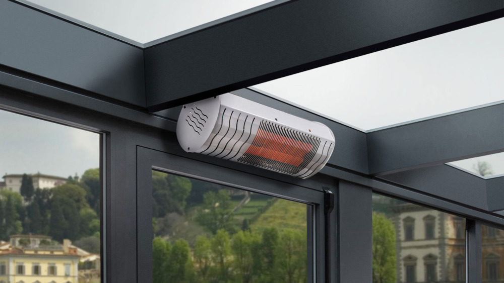 White wall gas heating