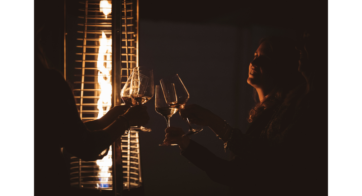 Stufa da esterno a gas per dehor e spazi esterni